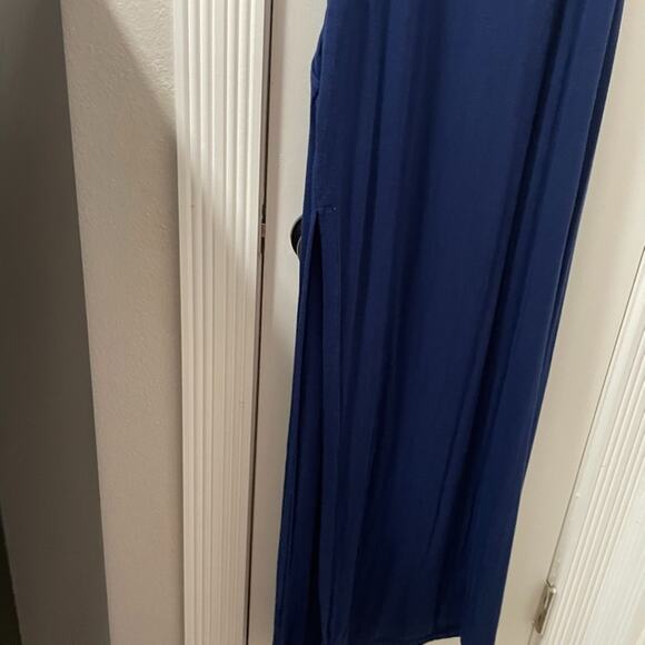 LuLu's Shield and Sword Navy Sleeveless Maxi Kangaroo Pocket Large USA Made - Picture 4 of 11